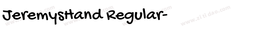 JeremysHand Regular字体转换